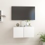 Weiße hängende TV-Möbel 60x30x30 cm von vidaXL, TV-Möbel - Ref: Foro24-804508, Preis: 37,61 €, Rabatt: %