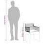 Set de comedor jardín 11 pzas con cojines ratán sintético negro