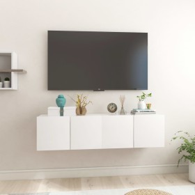 Hängende Wohnzimmermöbel 2 Einheiten glänzend weiß 60x30x30 cm von vidaXL, TV-Möbel - Ref: Foro24-804527, Preis: 87,23 €, Rab...