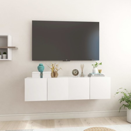 Hängende Wohnzimmermöbel 2 Einheiten glänzend weiß 60x30x30 cm von vidaXL, TV-Möbel - Ref: Foro24-804527, Preis: 87,23 €, Rab...