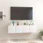 Hängende Wohnzimmermöbel 2 Einheiten glänzend weiß 60x30x30 cm von vidaXL, TV-Möbel - Ref: Foro24-804527, Preis: 87,23 €, Rab...