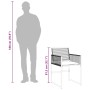 Set comedor de jardín con cojines 13 pzas ratán sintético negro