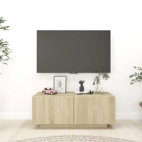 Mueble para TV madera contrachapada color roble 100x35x40 cm de vidaXL, Muebles TV - Ref: Foro24-804439, Precio: 50,89 €, Des...