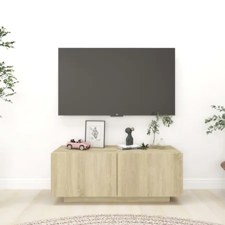 TV-Schrank aus eichenfarbenem Sperrholz, 100 x 35 x 40 cm von vidaXL, TV-Möbel - Ref: Foro24-804439, Preis: 50,89 €, Rabatt: %
