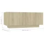TV-Schrank aus eichenfarbenem Sperrholz, 100 x 35 x 40 cm von vidaXL, TV-Möbel - Ref: Foro24-804439, Preis: 50,89 €, Rabatt: %