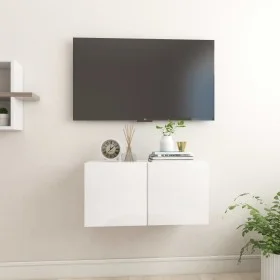 Glänzend weiße hängende Wohnzimmermöbel 60x30x30 cm von vidaXL, TV-Möbel - Ref: Foro24-804526, Preis: 39,53 €, Rabatt: %