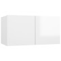 Glänzend weiße hängende Wohnzimmermöbel 60x30x30 cm von vidaXL, TV-Möbel - Ref: Foro24-804526, Preis: 40,06 €, Rabatt: %