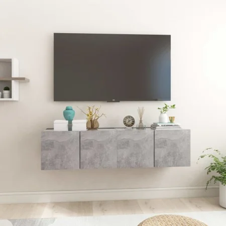 Hängende Wohnzimmermöbel 2 Einheiten betongrau 60x30x30 cm von vidaXL, TV-Möbel - Ref: Foro24-804521, Preis: 64,83 €, Rabatt: %