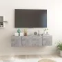 Hängende Wohnzimmermöbel 2 Einheiten betongrau 60x30x30 cm von vidaXL, TV-Möbel - Ref: Foro24-804521, Preis: 64,83 €, Rabatt: %