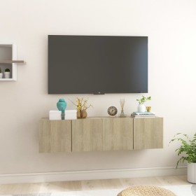 Hängende Wohnzimmermöbel 2 Stk. Sonoma-Eiche 60x30x30 cm von vidaXL, TV-Möbel - Ref: Foro24-804518, Preis: 67,40 €, Rabatt: %