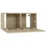 Hängende Wohnzimmermöbel 2 Stk. Sonoma-Eiche 60x30x30 cm von vidaXL, TV-Möbel - Ref: Foro24-804518, Preis: 68,92 €, Rabatt: %