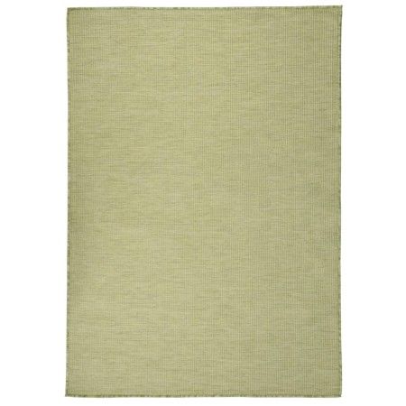 Grüner flachgewebter Outdoor-Teppich 140x200 cm von vidaXL, Teppiche - Ref: Foro24-340811, Preis: 75,12 €, Rabatt: %
