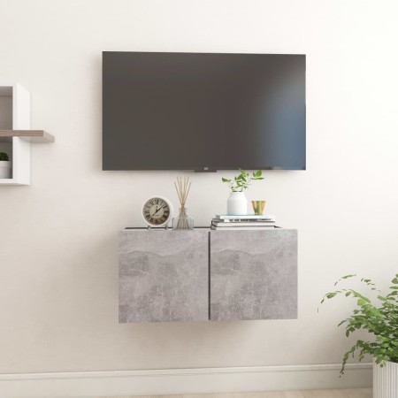 Hängende Wohnzimmermöbel Beton grau 60x30x30 cm von vidaXL, TV-Möbel - Ref: Foro24-804520, Preis: 29,57 €, Rabatt: %
