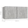 Hängende Wohnzimmermöbel Beton grau 60x30x30 cm von vidaXL, TV-Möbel - Ref: Foro24-804520, Preis: 29,57 €, Rabatt: %
