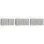 Hängende Wohnzimmermöbel 3 Einheiten betongrau 60x30x30 cm von vidaXL, TV-Möbel - Ref: Foro24-804522, Preis: 80,69 €, Rabatt: %