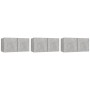 Hängende Wohnzimmermöbel 3 Einheiten betongrau 60x30x30 cm von vidaXL, TV-Möbel - Ref: Foro24-804522, Preis: 82,17 €, Rabatt: %