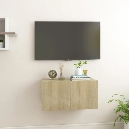 Wall-mounted living room furniture in Sonoma oak, 60x30x30 cm. by vidaXL, TV Furniture - Ref: Foro24-804517, Price: 34,50 €, ...