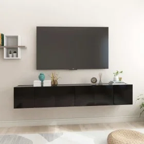 Hängende Wohnzimmermöbel, 3 Stück, schwarz, 60x30x30 cm. von vidaXL, TV-Möbel - Ref: Foro24-804513, Preis: 101,49 €, Rabatt: %