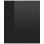 Set muebles de baño 2 piezas madera de ingeniería negro brillo de vidaXL, Muebles de baño - Ref: Foro24-804789, Precio: 51,61 €