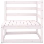 Garten-Ecksofas 2 Stück weißes massives Kiefernholz von vidaXL, Gartensets - Ref: Foro24-805676, Preis: 96,69 €, Rabatt: %