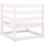 Garten-Ecksofas 2 Stück weißes massives Kiefernholz von vidaXL, Gartensets - Ref: Foro24-805676, Preis: 96,69 €, Rabatt: %