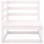Garten-Ecksofas 2 Stück weißes massives Kiefernholz von vidaXL, Gartensets - Ref: Foro24-805676, Preis: 95,80 €, Rabatt: %