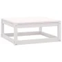 2-teiliges Garten-Lounge-Set aus weißem massivem Kiefernholz von vidaXL, Gartensets - Ref: Foro24-805696, Preis: 85,47 €, Rab...