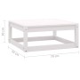 2-piece garden lounge set white solid pine wood by vidaXL, Garden sets - Ref: Foro24-805696, Price: 70,95 €, Discount: %