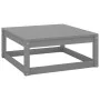 Garden stools with cushions 2 pcs solid gray pine wood by vidaXL, Modular outdoor sofas - Ref: Foro24-805742, Price: 110,30 €...