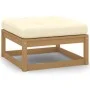 Garden stools with cushions 2 pcs honey brown pine wood by vidaXL, Modular outdoor sofas - Ref: Foro24-805743, Price: 110,30 ...