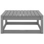 Garden furniture 2 pieces gray solid pine wood by vidaXL, Garden sets - Ref: Foro24-805697, Price: 88,89 €, Discount: %