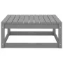 Garden furniture 2 pieces gray solid pine wood by vidaXL, Garden sets - Ref: Foro24-805697, Price: 87,70 €, Discount: %