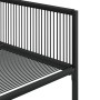 Set de comedor de jardín 11 pzas ratán sintético negro