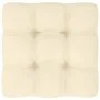 Garden sofa, 2 seats, with solid pine wood frame and honey-colored cushions. by vidaXL, Modular outdoor sofas - Ref: Foro24-8...