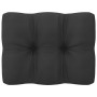 2-Sitzer-Gartensofa mit massiven grauen Kiefernholzkissen von vidaXL, Modulare Sofas für den Außenbereich - Ref: Foro24-80573...