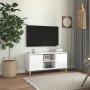 TV-Schrank, Beine aus weißem Kiefernholz mit Glanz, 103,5 x 35 x 50 cm von vidaXL, TV-Möbel - Ref: Foro24-805965, Preis: 69,3...