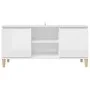 TV-Schrank, Beine aus weißem Kiefernholz mit Glanz, 103,5 x 35 x 50 cm von vidaXL, TV-Möbel - Ref: Foro24-805965, Preis: 68,3...