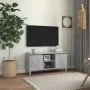 Mueble de TV patas madera maciza gris hormigón 103,5x35x50 cm de vidaXL, Muebles TV - Ref: Foro24-805963, Precio: 57,85 €, De...