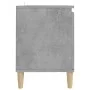 Mueble de TV patas madera maciza gris hormigón 103,5x35x50 cm de vidaXL, Muebles TV - Ref: Foro24-805963, Precio: 57,85 €, De...