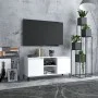 TV-Schrank mit weißen Metallbeinen 103,5x35x50 cm von vidaXL, TV-Möbel - Ref: Foro24-805968, Preis: 60,80 €, Rabatt: %