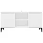 TV-Schrank mit weißen Metallbeinen 103,5x35x50 cm von vidaXL, TV-Möbel - Ref: Foro24-805968, Preis: 60,80 €, Rabatt: %