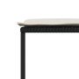 Set de muebles jardín 17 pzas con cojines ratán sintético negro