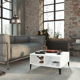 Couchtisch aus glänzend weißem Sperrholz, 60 x 60 x 30 cm von vidaXL, Couchtisch - Ref: Foro24-805992, Preis: 41,78 €, Rabatt: %