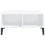 Mesa de centro madera contrachapada blanco brillo 60x60x30 cm de vidaXL, Mesas de centro - Ref: Foro24-805992, Precio: 41,37 ...