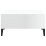 Couchtisch aus glänzend weißem Sperrholz, 60 x 60 x 30 cm von vidaXL, Couchtisch - Ref: Foro24-805992, Preis: 41,78 €, Rabatt: %