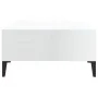 Mesa de centro madera contrachapada blanco brillo 60x60x30 cm de vidaXL, Mesas de centro - Ref: Foro24-805992, Precio: 41,37 ...