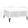 Couchtisch aus glänzend weißem Sperrholz, 60 x 60 x 30 cm von vidaXL, Couchtisch - Ref: Foro24-805992, Preis: 41,78 €, Rabatt: %