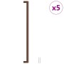 Tiradores para armarios 5 uds acero inoxidable bronce 480 mm