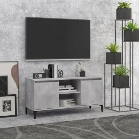 TV-Möbel mit grauen Betonbeinen aus Metall 103,5x35x50 cm von vidaXL, TV-Möbel - Ref: Foro24-805972, Preis: 67,19 €, Rabatt: %