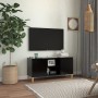 TV-Schrank mit schwarzen Massivholzbeinen 103,5x35x50 cm von vidaXL, TV-Möbel - Ref: Foro24-805960, Preis: 65,98 €, Rabatt: %